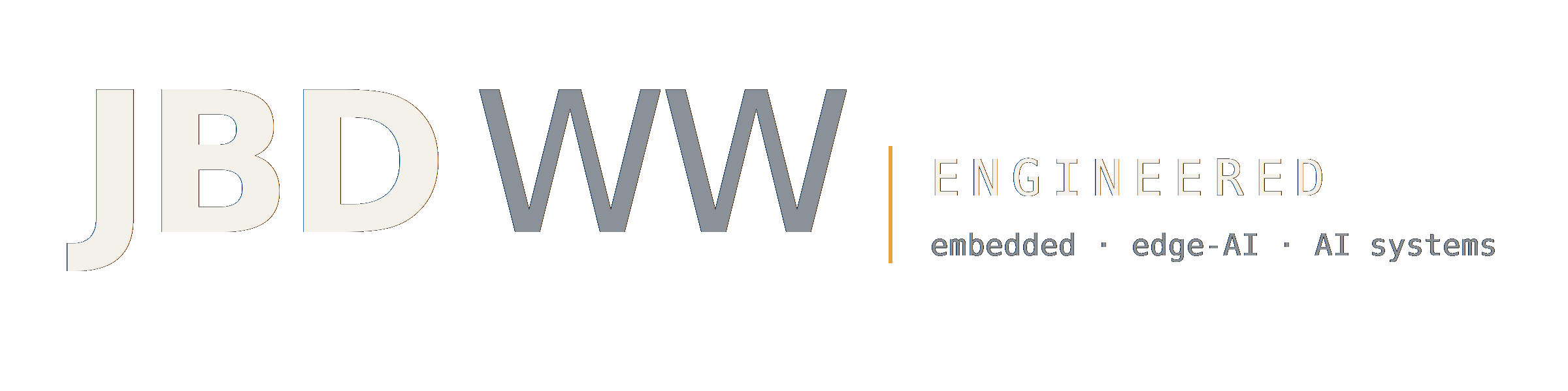 JBDWW — engineered. Embedded, edge-AI, AI systems.